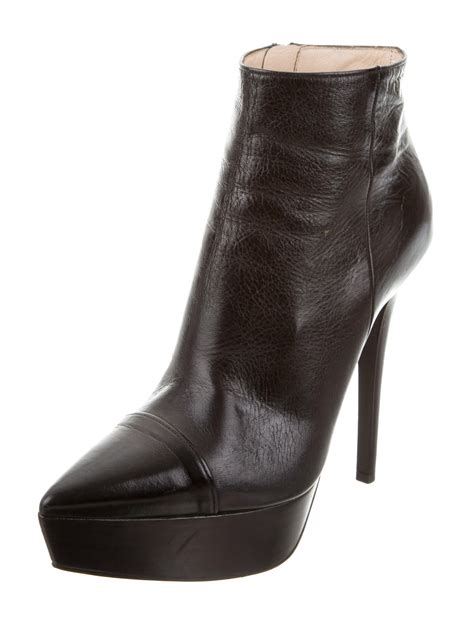 prada patent leather boots|Prada leather platform ankle boots.